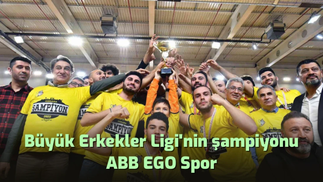 Büyük Erkekler Ligi'nin şampiyonu ABB EGO Spor