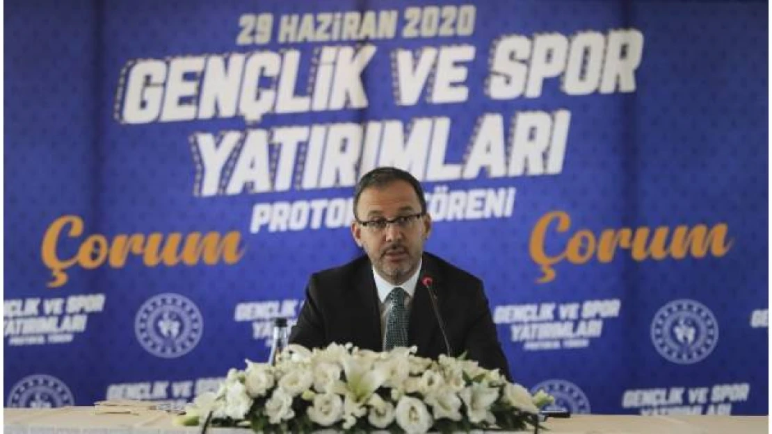 Bakan Kasapoğlu: "Çorum Stadı'nı Gençlik ve Spor Bakanlığı olarak tamamlayacağız"