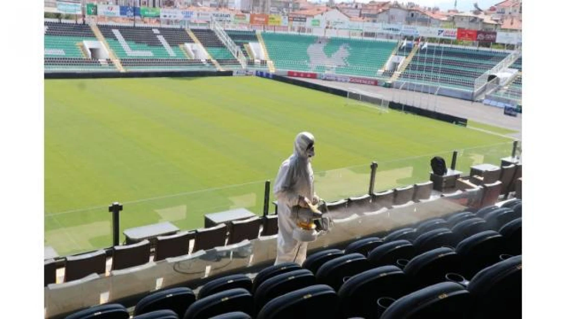 Denizlispor, Beşiktaş karşılaşması öncesi stadyum dezenfekte edildi