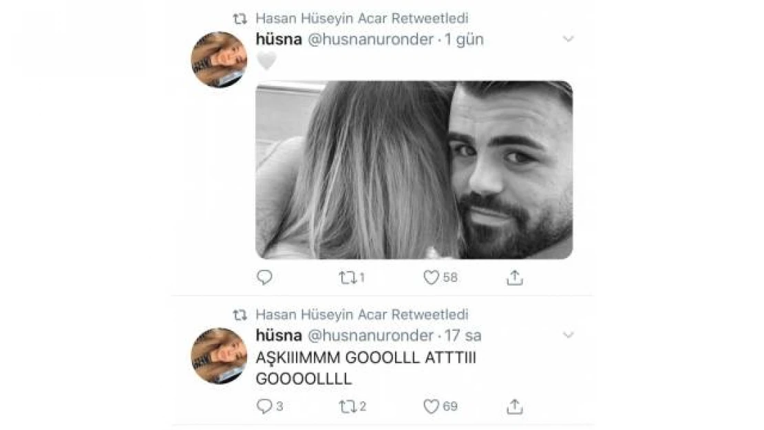 Hasan Hüseyin attı nişanlısı coştu