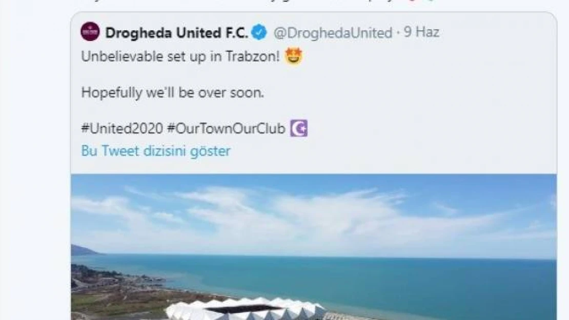 Trabzonspor, Drogheda ile hazırlık maçı yapmak istediğini açıkladı