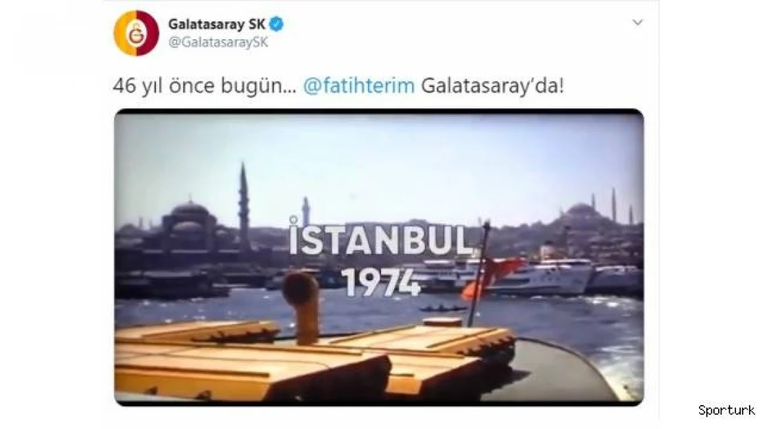 Galatasaray'dan Fatih Terim klibi