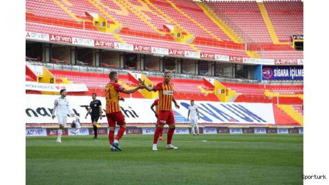 Kayserispor 34 maçta 40 gol attı