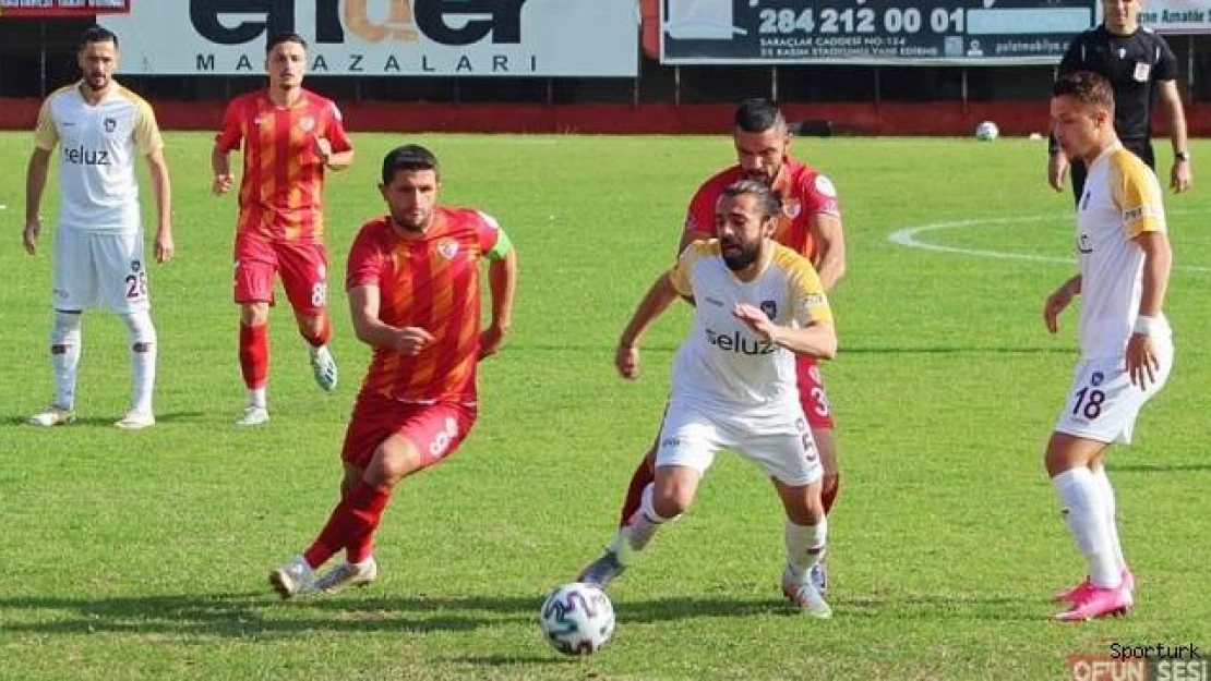 Edirnespor, Ofspor karşısında uzatmada 1-1 kaldı