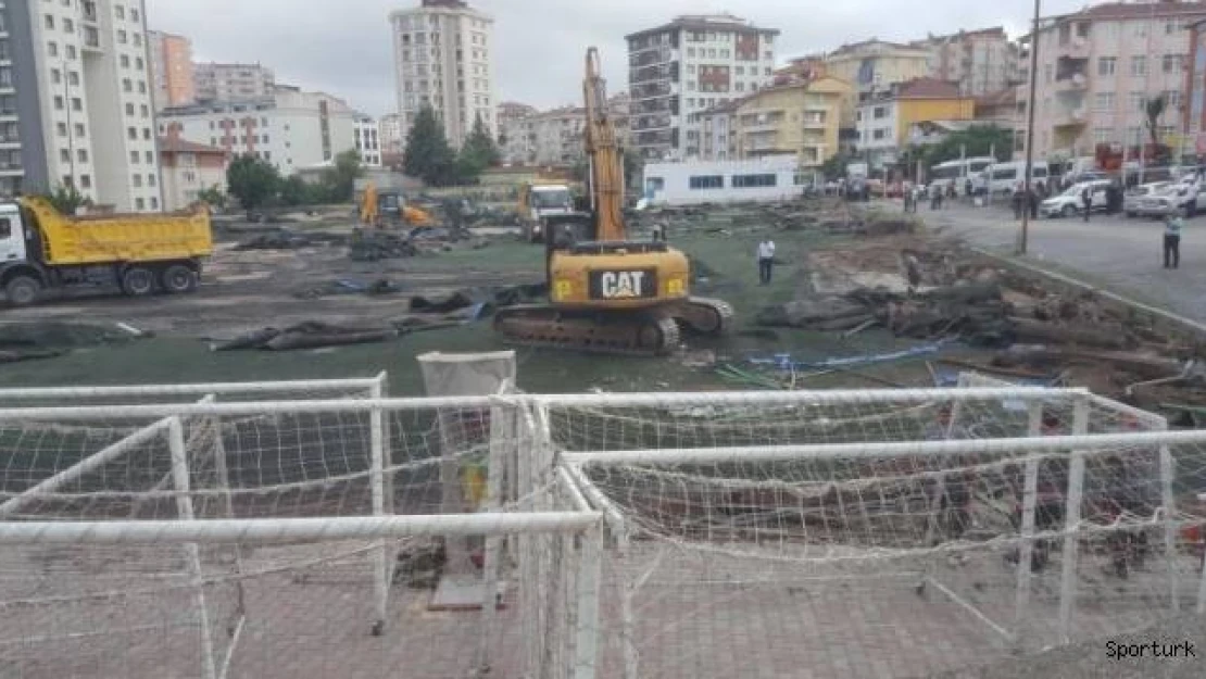 İstanbul'da bir amatör stat daha yıkıldı