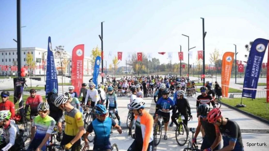 Kartepe'ye 214 bisikletçi tırmandı