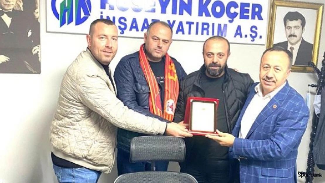 Koçerler İnşaat'a teşekkür plaketi