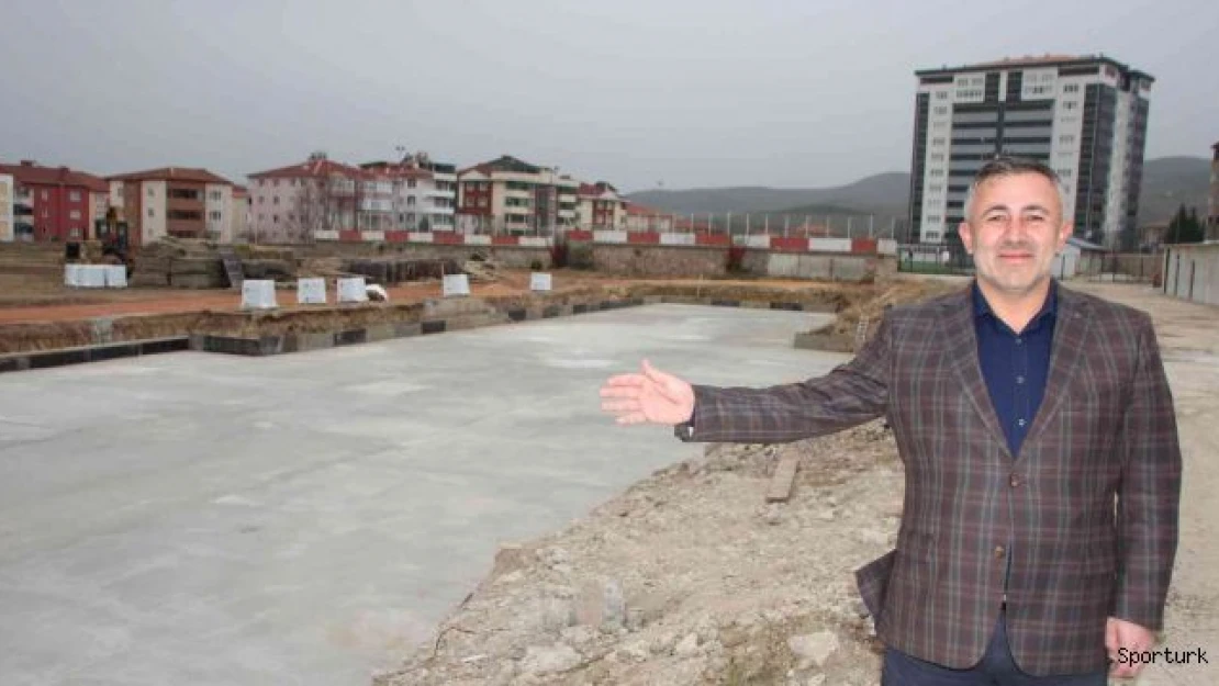 Edebali Stadı'nda inşaat çalışmaları başladı