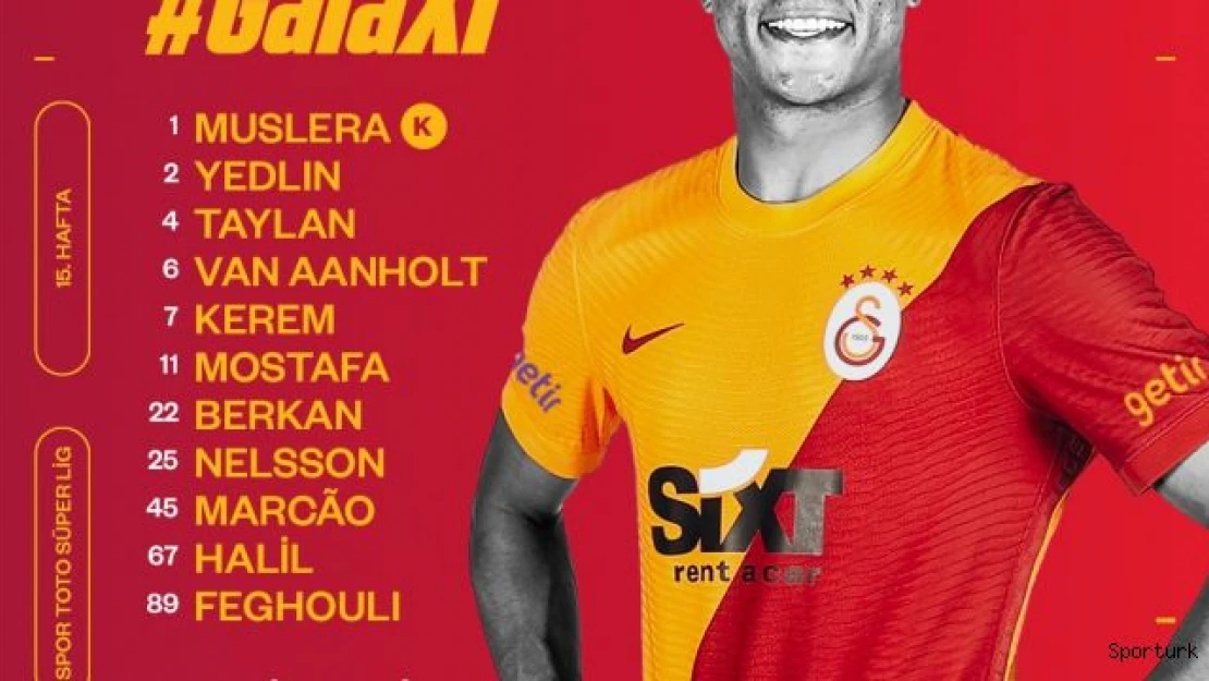 Galatasaray'da 4 değişiklik