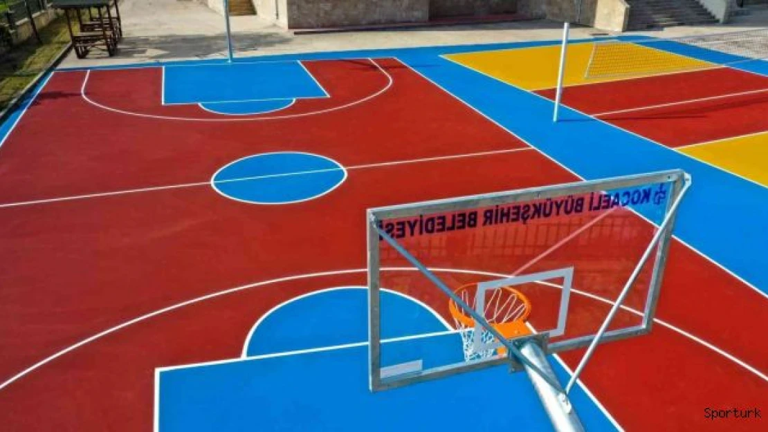 92 okula basketbol ve voleybol sahası yapıldı
