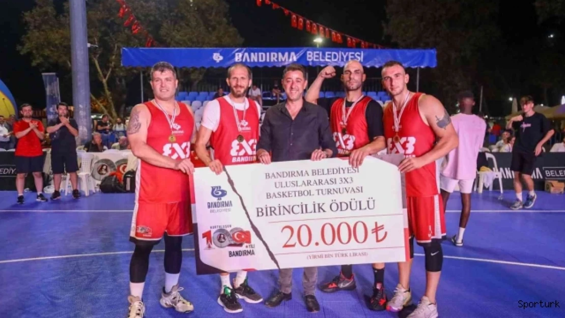 Bandırma'da sokak basketbolu heyecanı