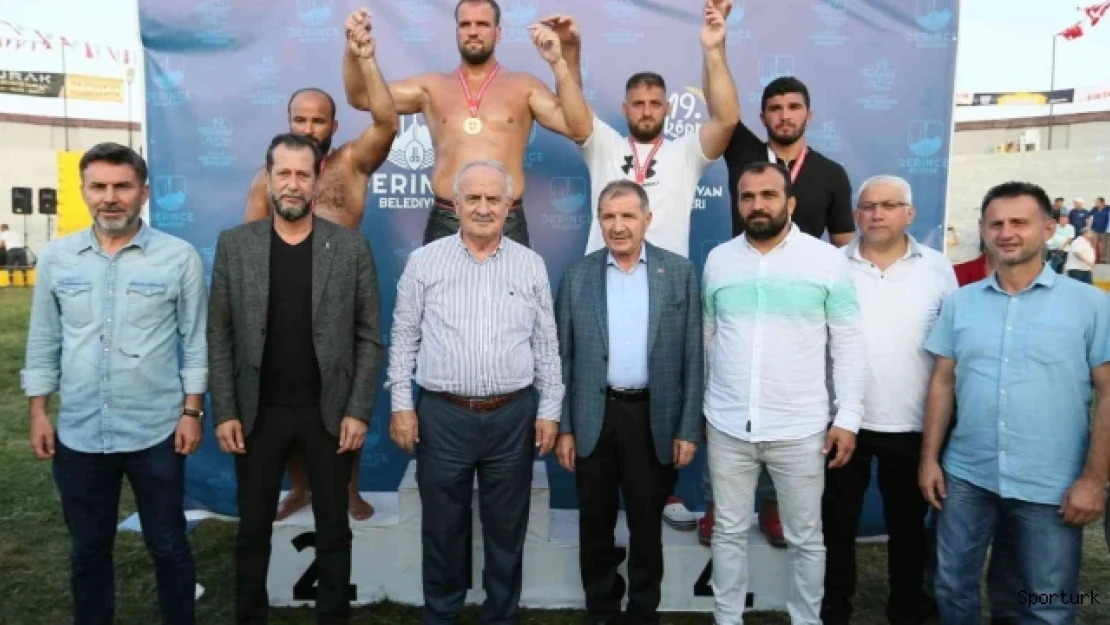 Derince'de 500 güreşçi kıyasıya mücadele etti, başpehlivan belli oldu