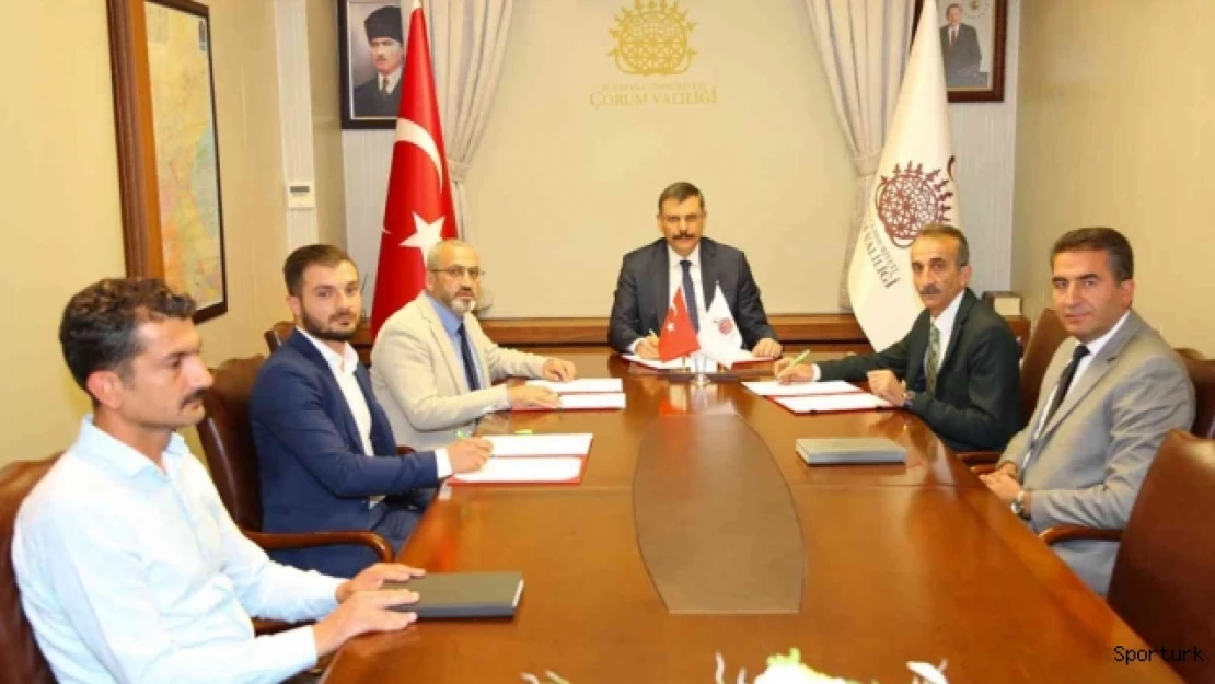 Futbol kursuları için işbirliği protokolü imzalandı