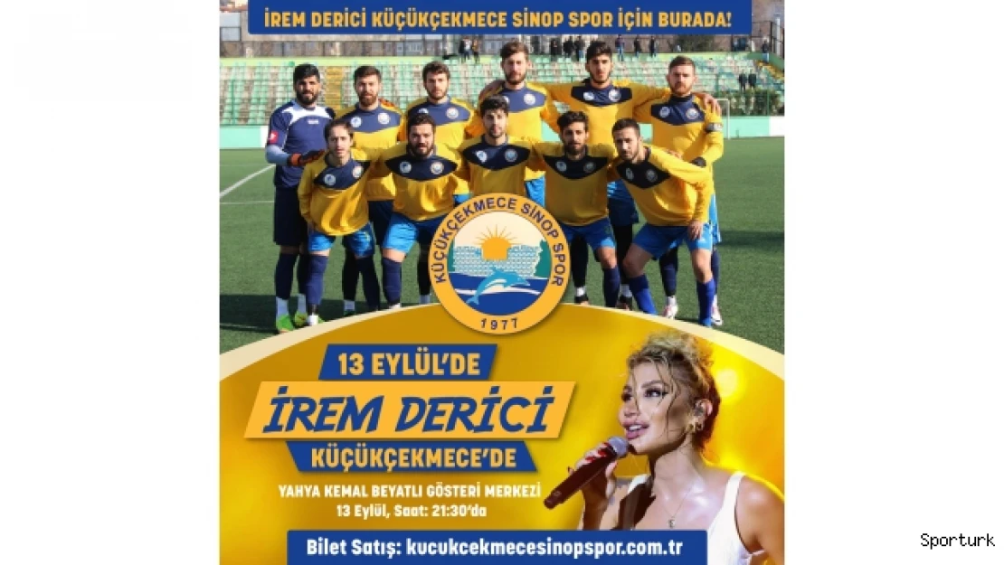 İrem Derici'den Küçükçekmece Sinopspor'a jest