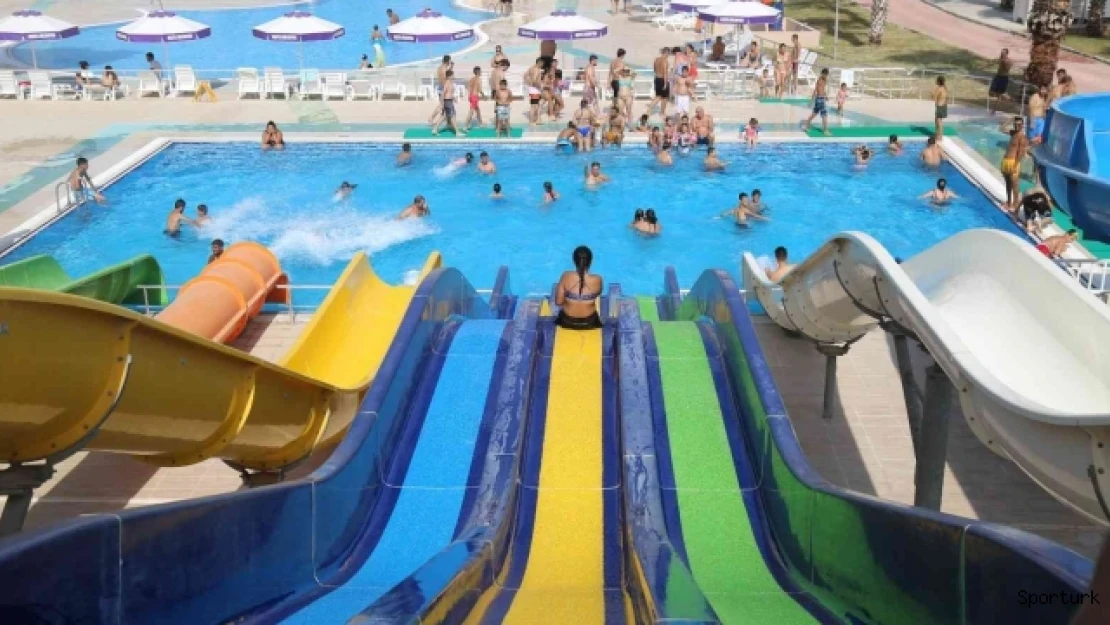 Mezitli Belediyesinin Aquapark'ndan 36 bin kişiyi faydalandı