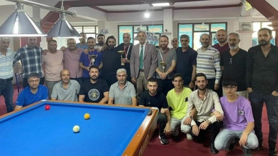 Van'da "Üç Bant Bilardo İl Birinciliği" turnuvası