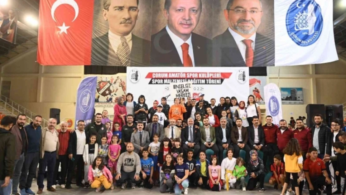 Çorum Belediyesi'nden amatör spora destek