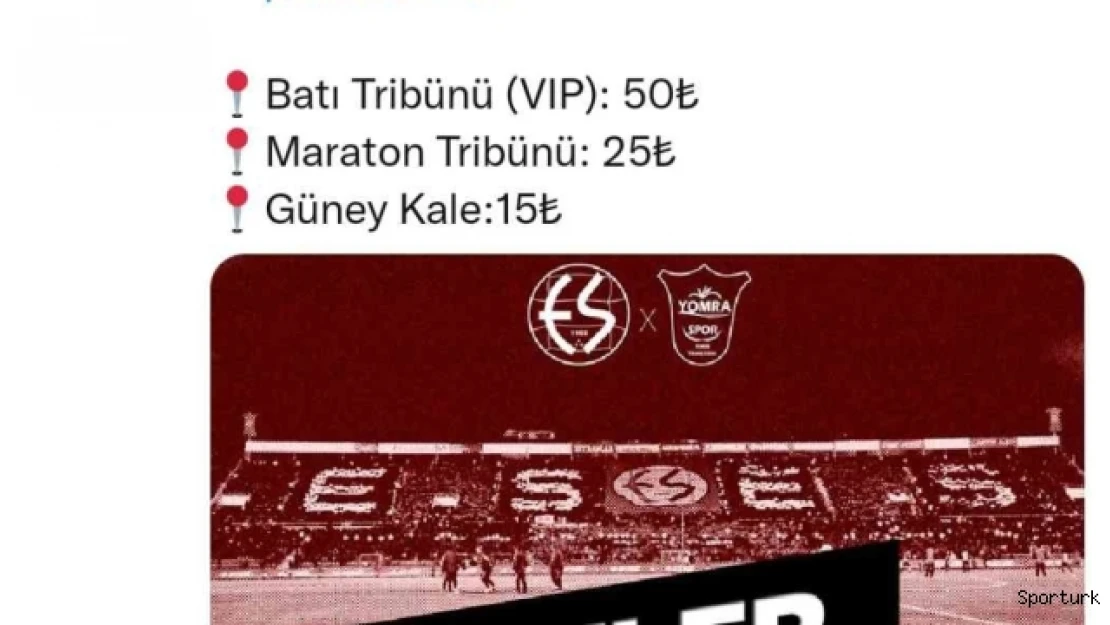 Eskişehirsporlular bu sezon ilk kez kale arkasından maç izleyecek