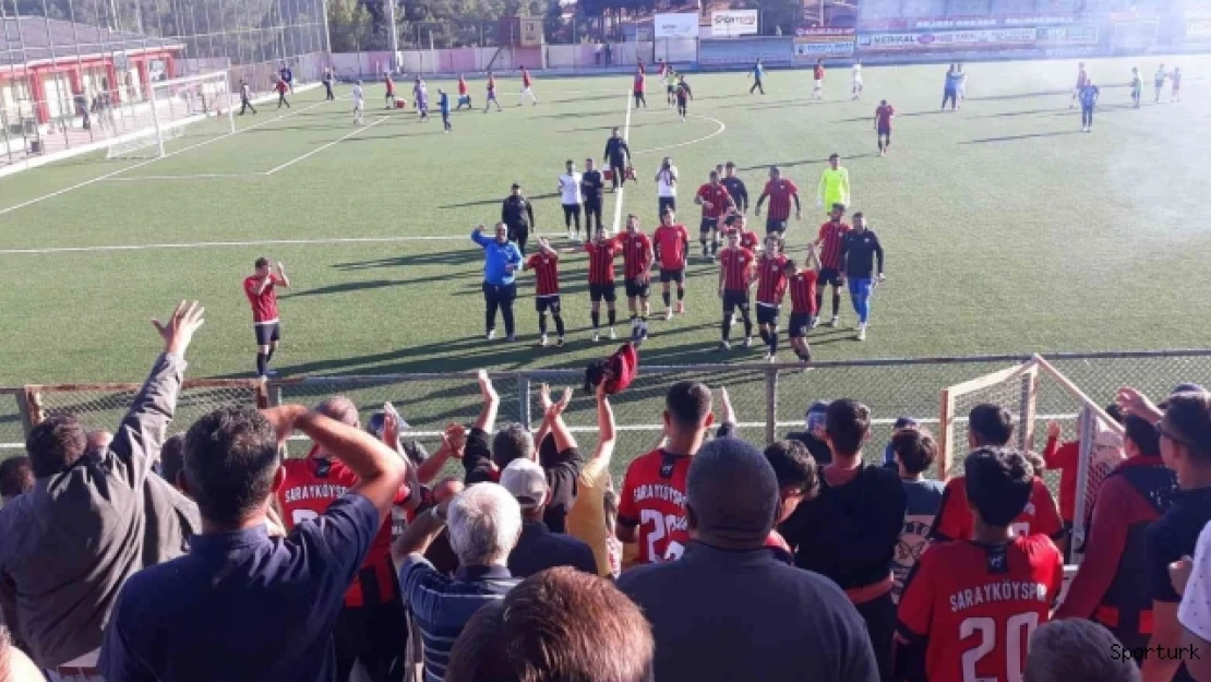 Sarayköyspor averajla liderliğe yükseldi