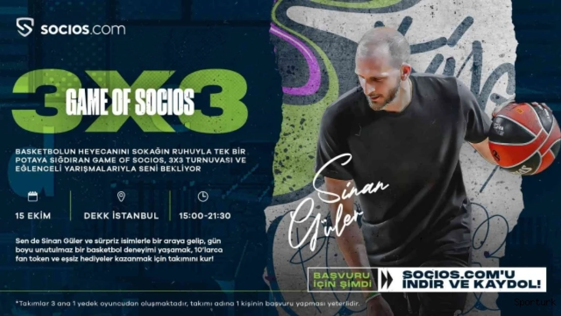 Sinan Güler, Game of Socios'da sahada olacak