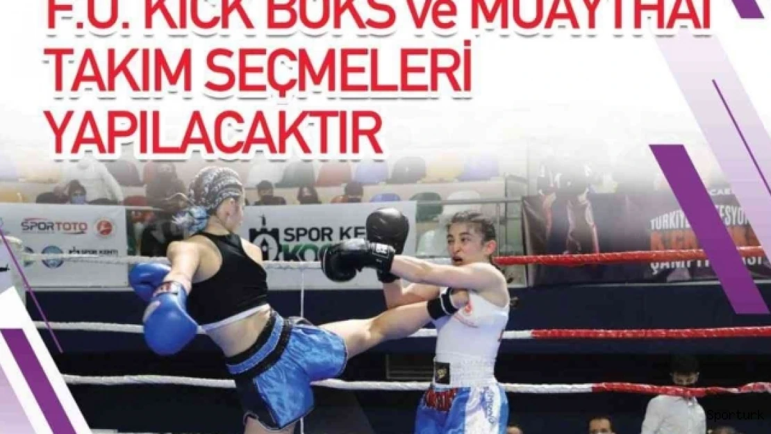 Fırat Üniversitesi kick boks ve muaythai takım seçmeleri yapacak