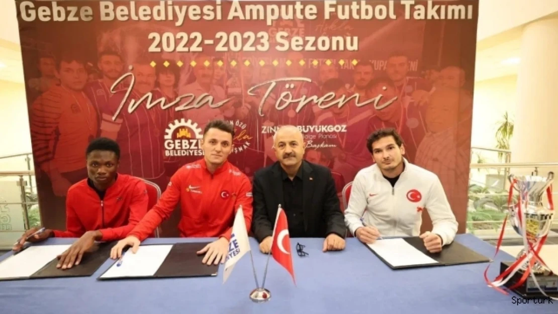 Gebze Belediyesi Ampute Futbol Takımı, 3 yeni ismi renklerine bağladı