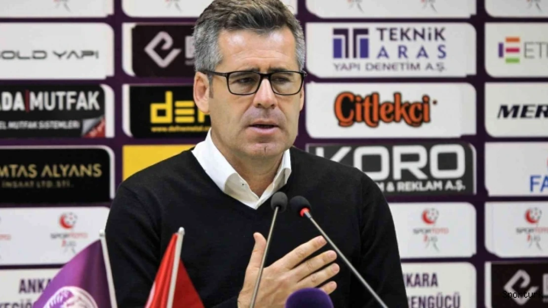 Hüseyin Eroğlu: &quotKaybettiğimiz 2 puan için üzgünüm"