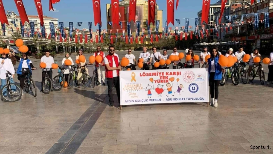 Lösemiye dikkat çekmek için pedalladılar