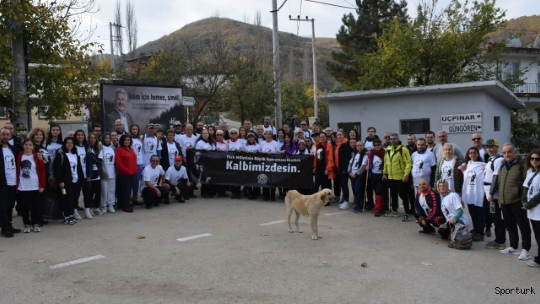 Nilüfer'de doğa yürüyüşünde Ata'yı andılar