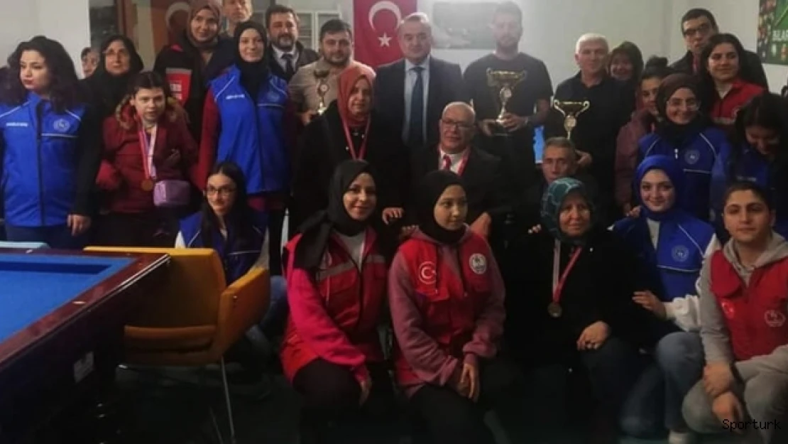 Engelli vatandaşlara yönelik bilardo turnuvası yapıldı