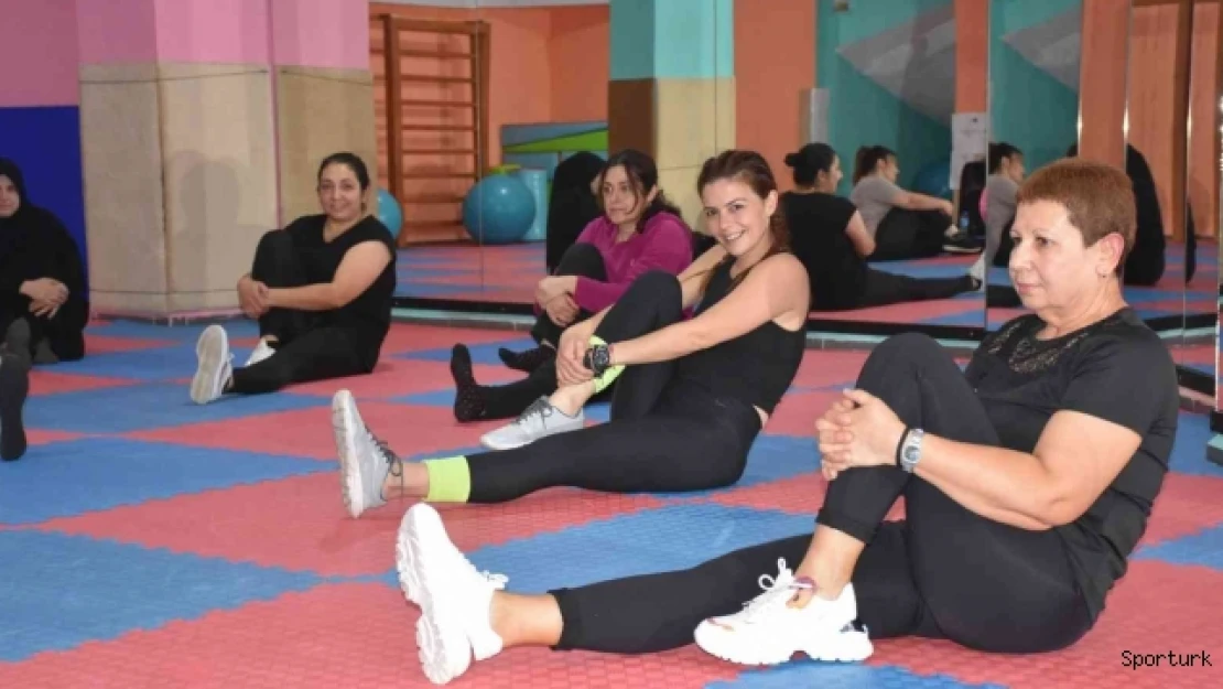 Germencikli kadınlar spor kurslarını çok sevdi