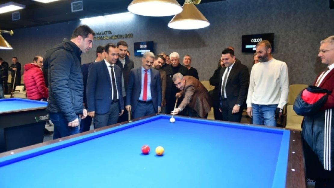 Yeşilyurt'ta 1.Ödüllü Üç Bant Bilardo Turnuvası heyecanı
