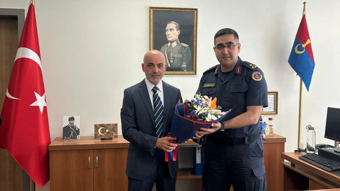 Başkan Şahin'den Jandarma Komutanı Ferhat Dağıstanlı'ya Ziyaret