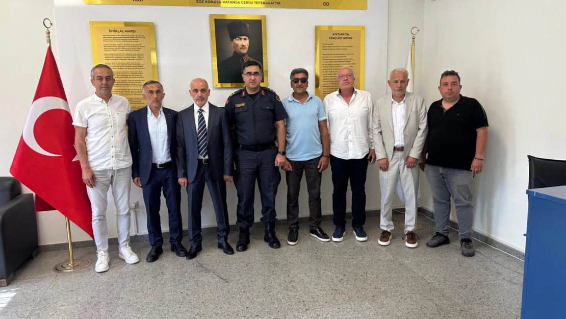 Başkan Serdar Şahin'den İlçe Jandarma Komutanı Ferhat Dağıstanlı'ya Ziyaret