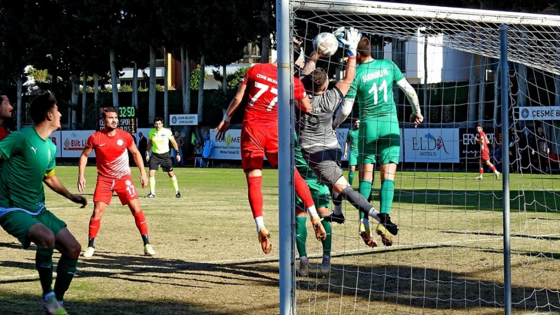 Çeşme Belediyespor, ligin ilk devresini 5-1 galibiyetle kapattı