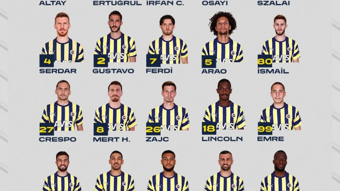 Fenerbahçe'nin Trabzonspor maçı kamp kadrosu belli oldu