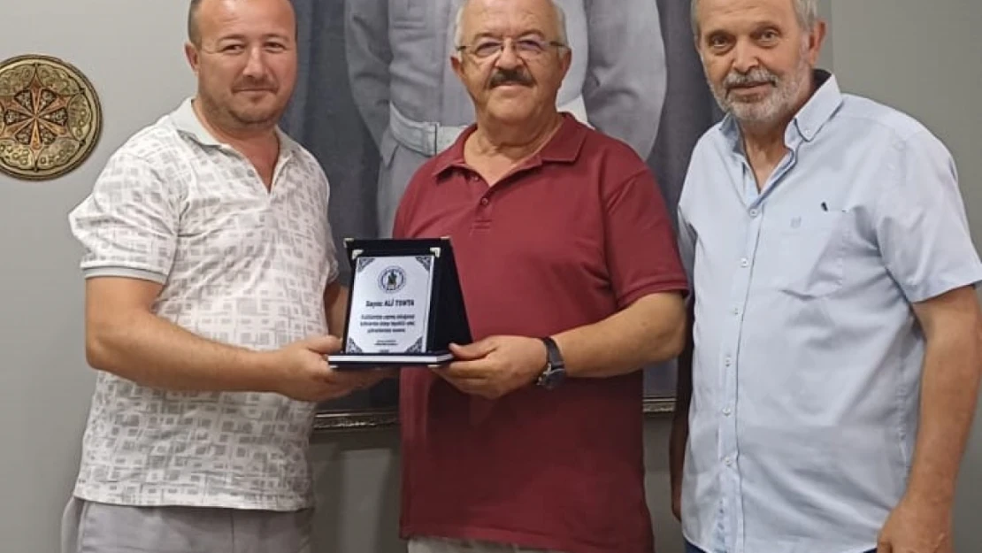 Sayalarspor'dan Ali Tonta'ya teşekkür ziyareti