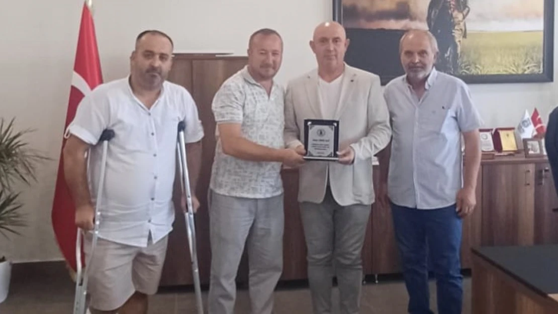 Sayalarspor'dan Başkan Yardımcısı Yavuz Ayçi'ye teşekkür ziyareti