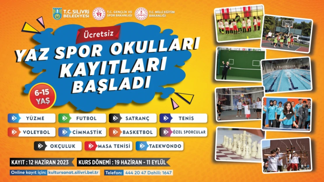 SİLİVRİ BELEDİYESİ SPOR OKULLARI KAYITLARI BAŞLADI