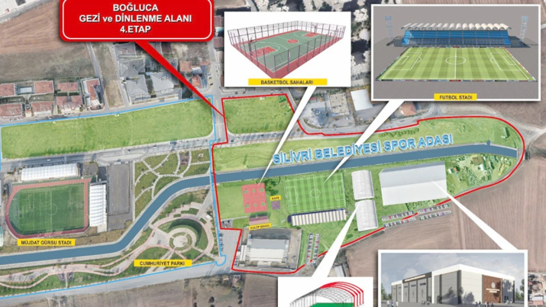 Silivri'de 'SPOR ADASI' hayat buluyor