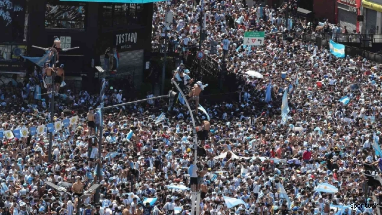 Dünya Şampiyonu Arjantin Milli Takımı'na görkemli karşılama