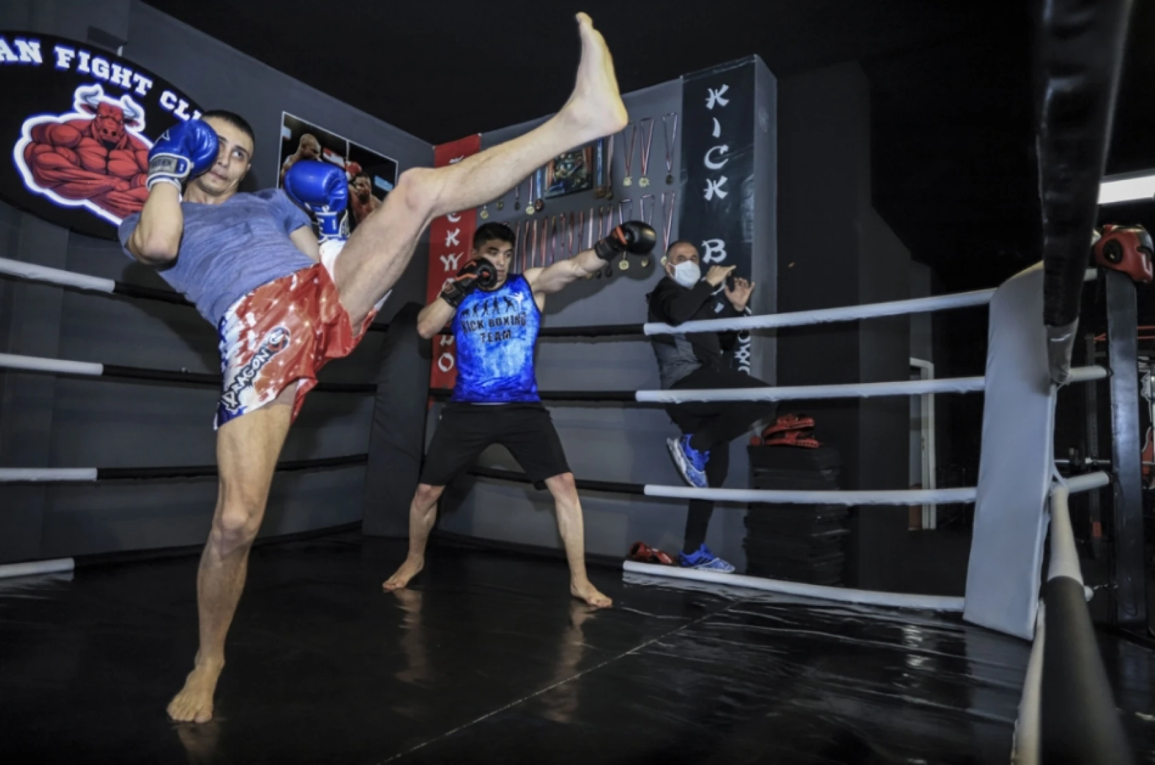 Kick Boks'ta aylar sonra antrenman heyecanı
