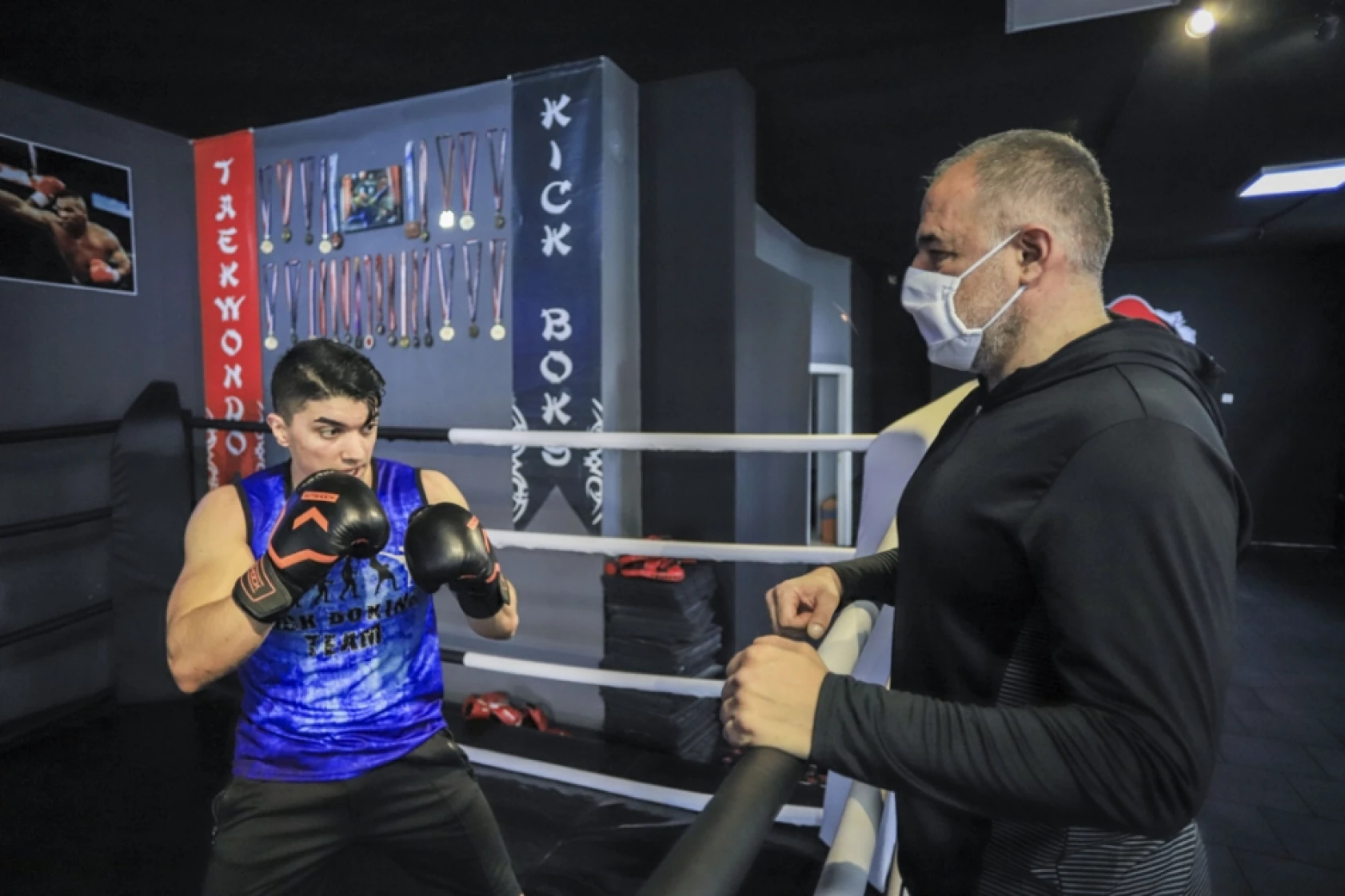 Kick Boks'ta aylar sonra antrenman heyecanı