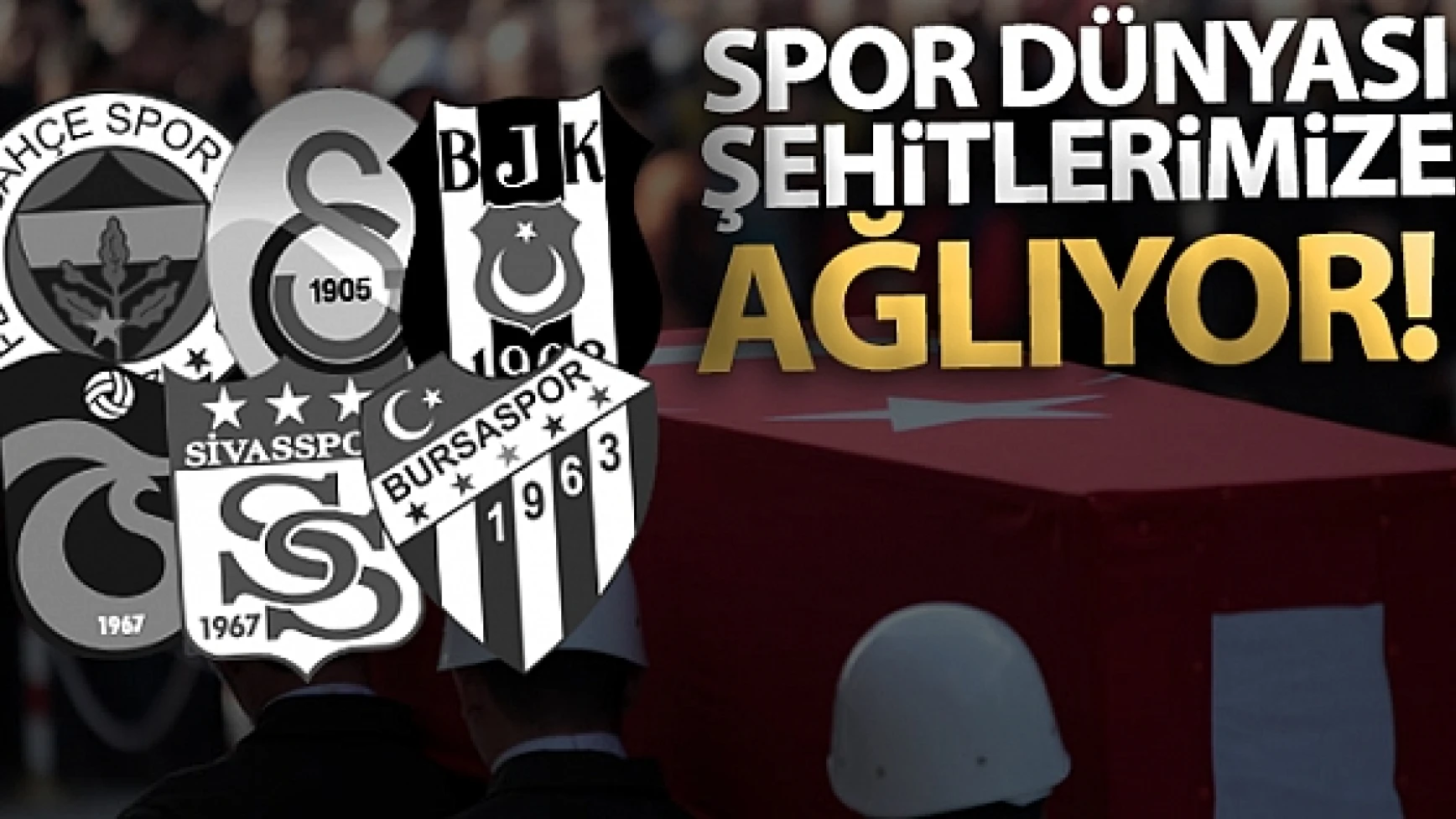 Spor dünyası şehitlerimize ağlıyor!