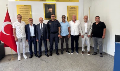 Başkan Serdar Şahin'den İlçe Jandarma Komutanı Ferhat Dağıstanlı'ya Ziyaret