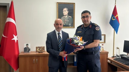 Başkan Şahin'den Jandarma Komutanı Ferhat Dağıstanlı'ya Ziyaret