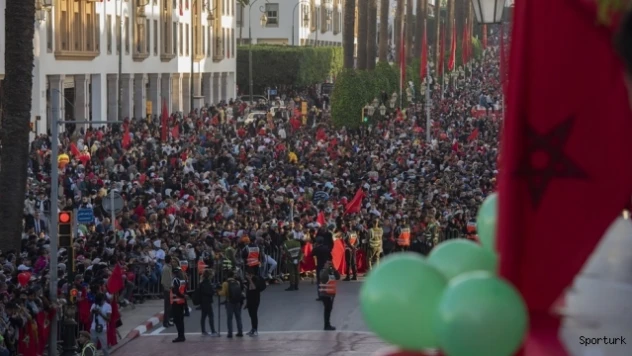 Fas Milli Takımı'na coşkulu karşılama