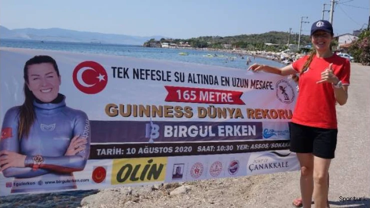 Milli sporcu Birgül Erken, Çanakkale'de dünya rekorunu deneyecek