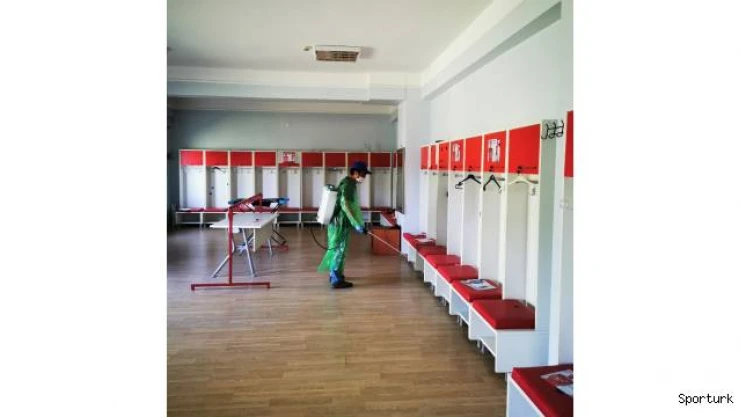 Sivasspor'un kulüp tesisleri dezenfekte edildi