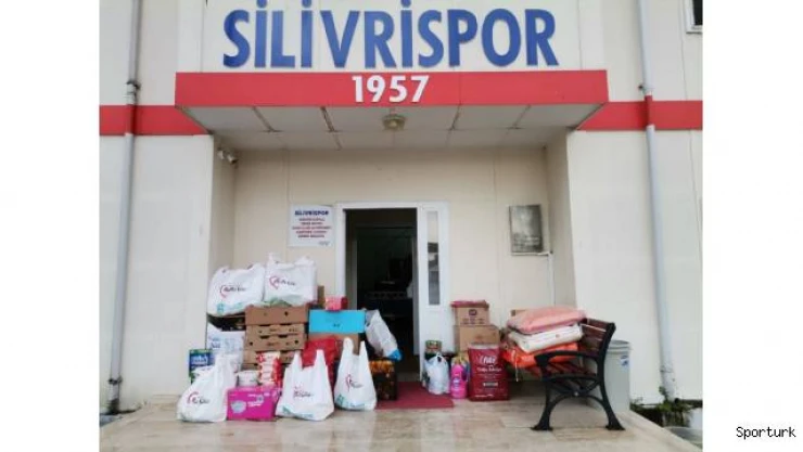 Silivri Belediyesinden kulübe erzak desteği